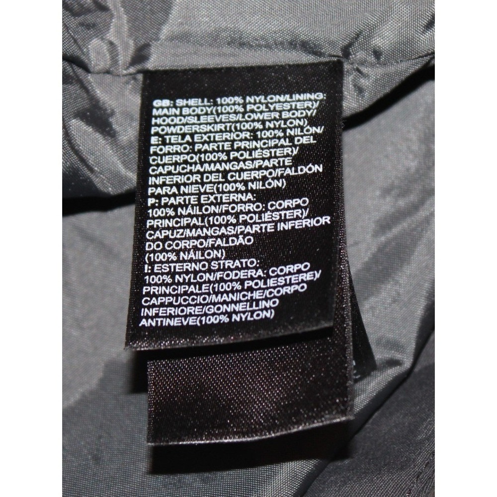 The North Face ski jacket men's Large black grey hooded vented - Picture 7 of 11